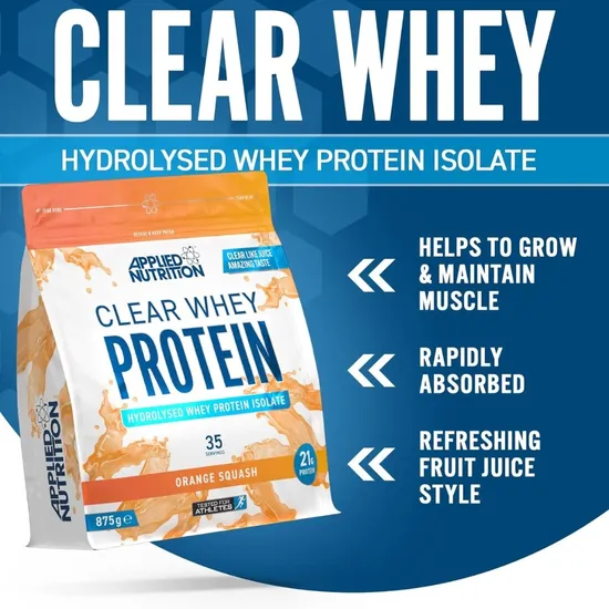 Applied Nutrition Clear Whey Protein Orange Squash 875g