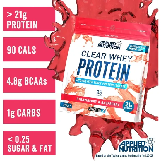 Applied Nutrition Clear Whey Protein Strawberry & Raspberry 875g