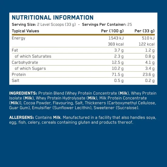 Applied Nutrition Critical Whey Chocolate Milkshake 825g