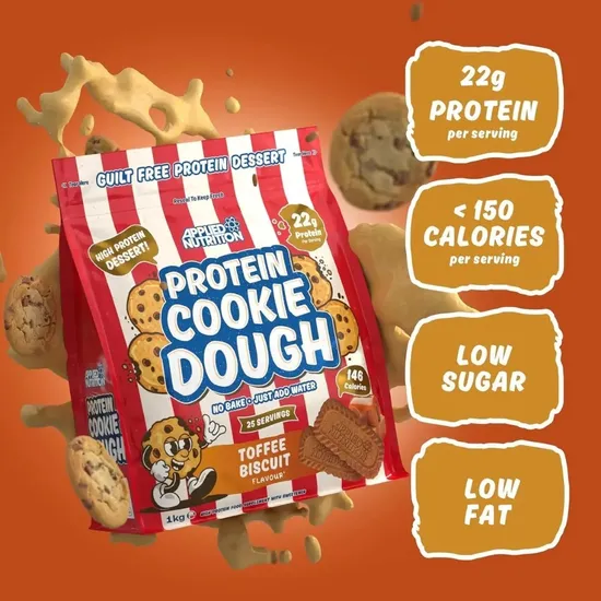 Applied Nutrition Protein Cookie Dough Dessert Toffee Biscuit 1000g