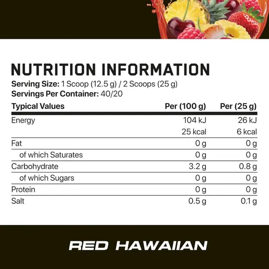 Applied Nutrition Pump Red Hawaiian 500g