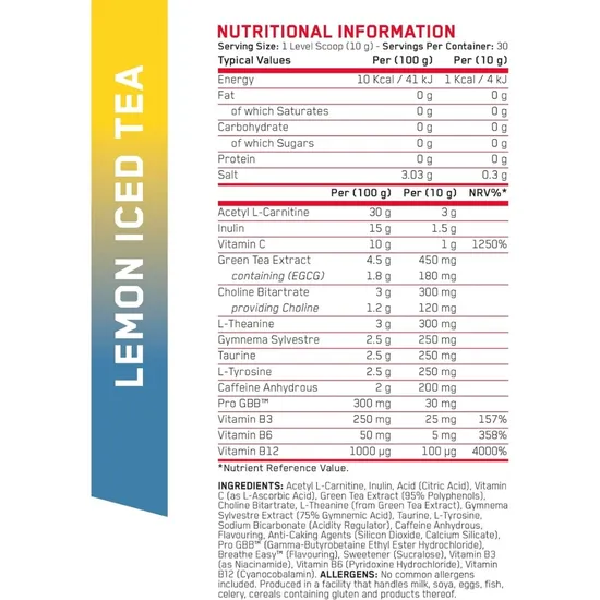 Applied Nutrition Shred-X Powder Lemon Ice Tea 300g