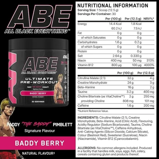 Applied Nutrition All Black Everything Baddy Berry 375g