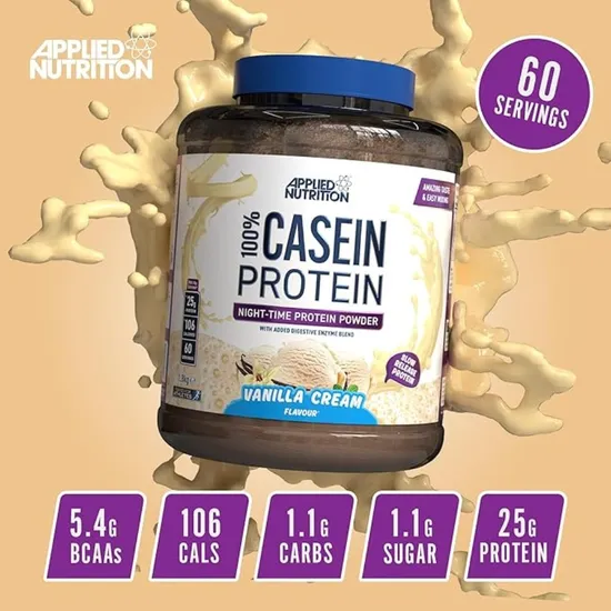 Applied Nutrition 100% Casein Protein Vanilla Cream 900g