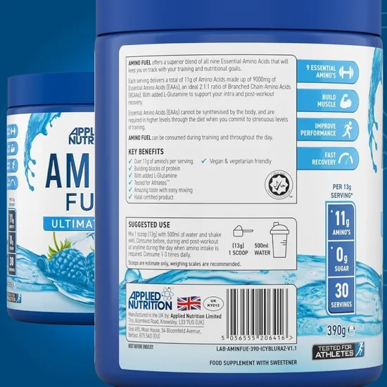 Applied Nutrition Amino Fuel Icy Blue Raz 390g