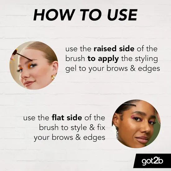 Schwarzkopf Glued 4 Brows & Edges Tinted dark brown to black