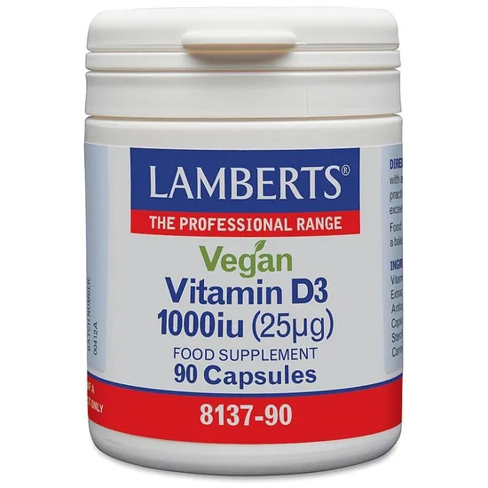 Lamberts Vegan Vitamin D3 1000iu Capsules 90 Capsules