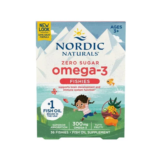 Nordic Naturals Nordic Omega-3 300mg Yummy Tutti Frutti Fishies 36