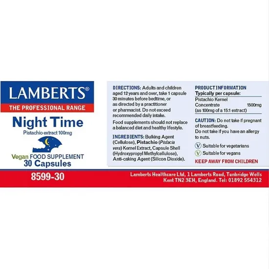 Lamberts Night Time Capsules 30 Capsules