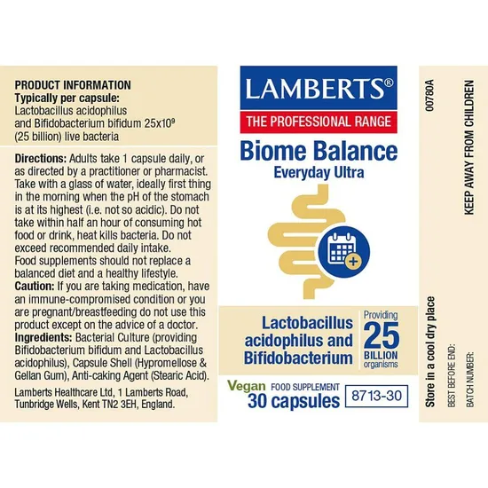 Lamberts Biome Balance Everyday Ultra Capsules 30 Capsules