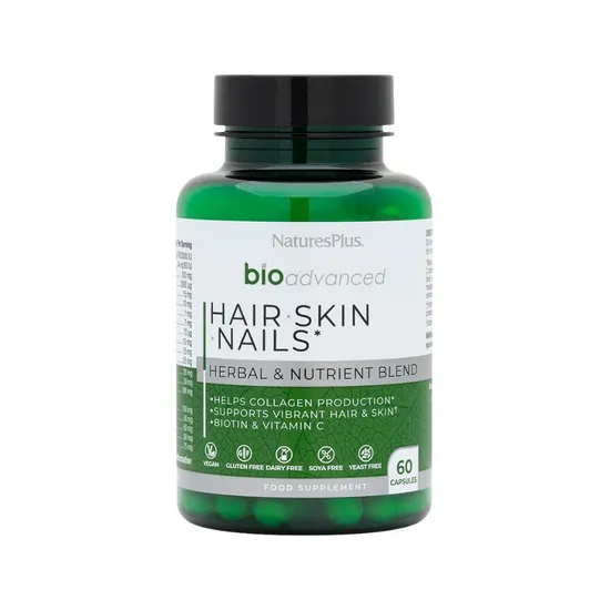 Nature's Plus BioAdvanced Hair, Skin & Nails Caps 60 Capsules