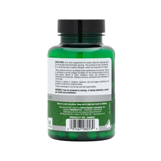 Nature's Plus BioAdvanced Hair, Skin & Nails Caps 60 Capsules