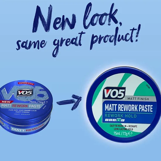 VO5 Matte Rework Matte Finish Hair Paste 75ml