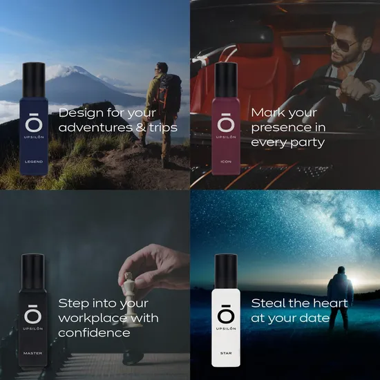 Upsilon Premium Man Eau De Parfum Gift Set 4 x 20ml