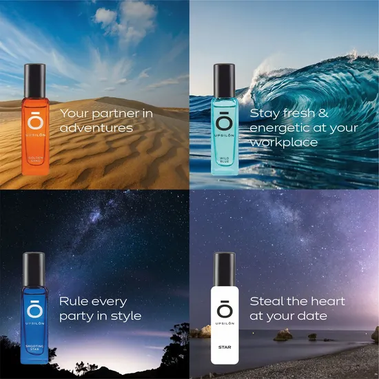 Upsilon Luxury Man Perfume Gift Set 4 x 20ml