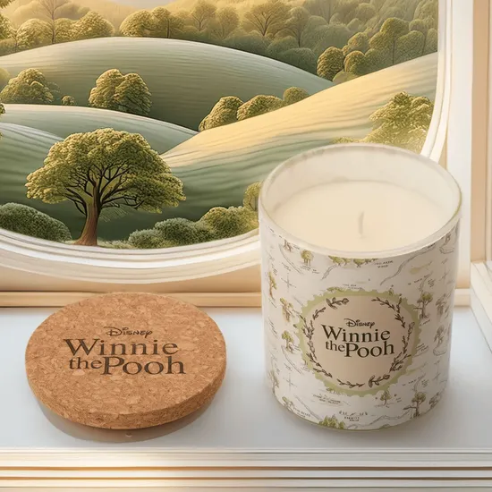 Disney Pooh Hundred Acre Wood Glass Candle