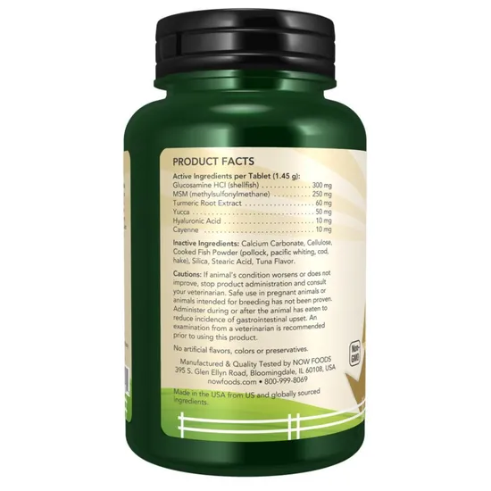 NOW Foods Pets Joint Support Chew Tablets 90 Tablets