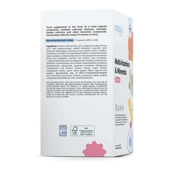 Osavi Multivitamins & Minerals Woman Capsules 90 Capsules