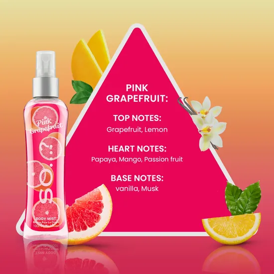 SO...? Pink Grapefruit Body Mist 100ml