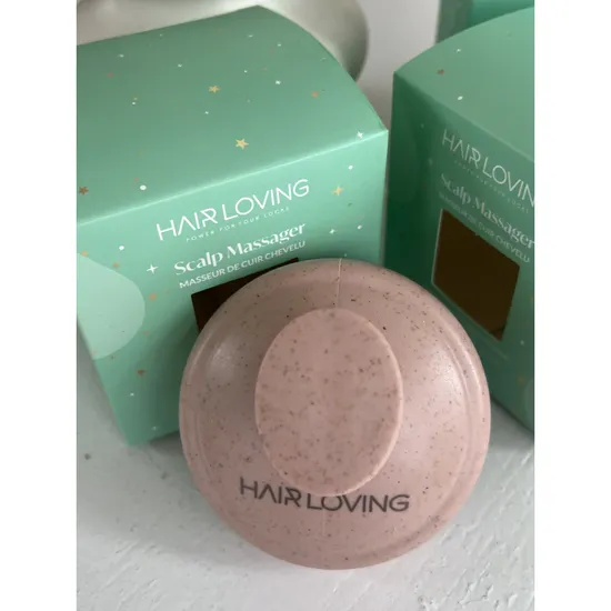 Hair Loving Soft Eco Scalp Massager Bamboo Beige