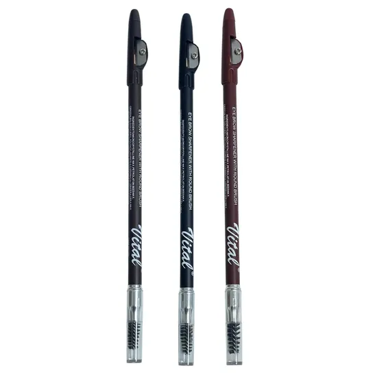 Vital Makeup Vital Eyebrow Pencil With Sharpener & Brush dark brown