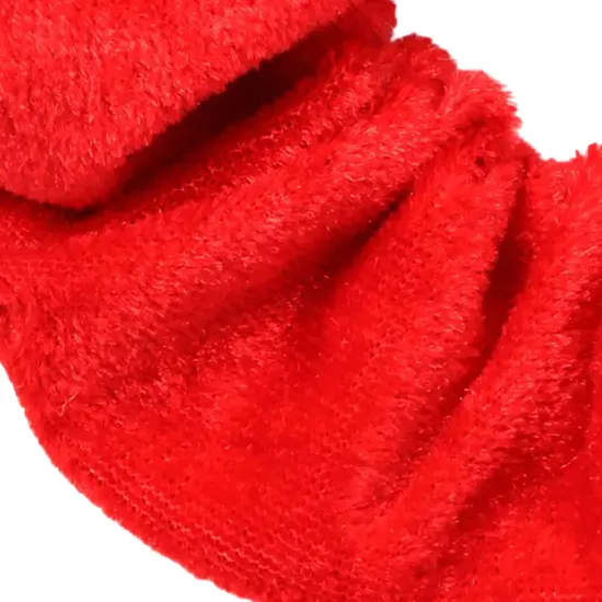 Molly And Rose High Shine Red Velvet Large Scrunchie