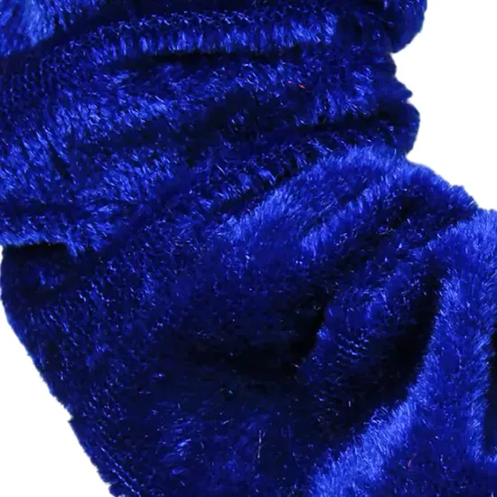 Molly And Rose High Shine Royal Blue Velvet Large Scrunchie