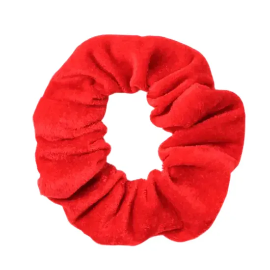 Molly And Rose High Shine Red Velvet Large Scrunchie
