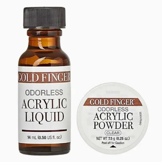 Kiss Gold Finger Odourless Acrylic System Clear OAK01