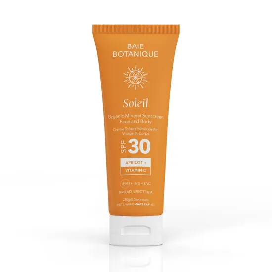 Baie Botanique Face & Body Mineral Sunscreen SPF 30 With Vitamin C 100g