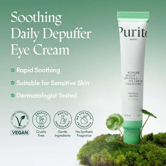 Purito Skin Care Wonder Releaf Centella Eye Cream Unscented 30ml