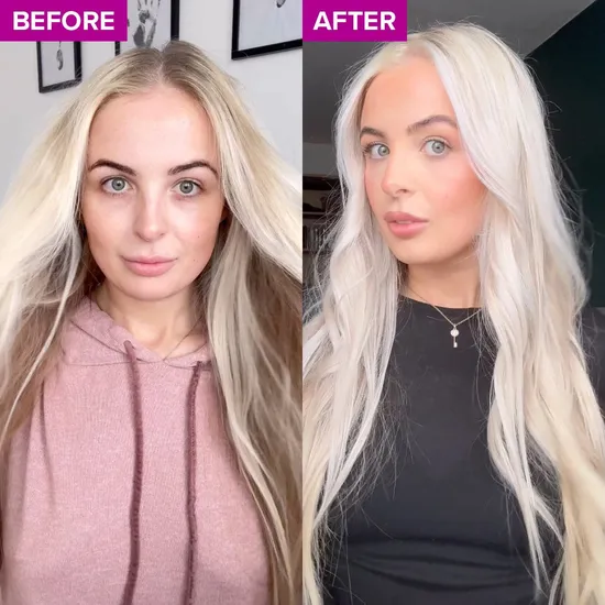 Give Me Blonde Hair TLC Set Blonde Shot Shampoo & Conditioner, Hair Repair Cream, Mint Claw Clip & Heat Defence Spray