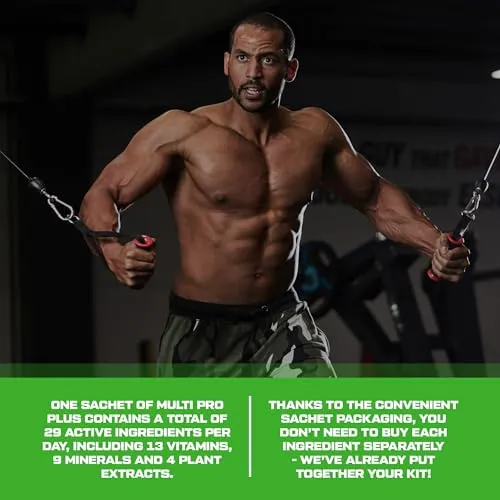 Scitec Nutrition Multi Pro Plus 29-in-1 Multivitamin Food Supplement With Omega-3, Calcium, & Ginseng In Convenient Sachets 30 Sachets