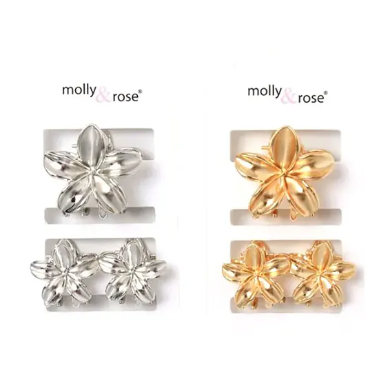 Molly And Rose Small Metal Flower Clamp Set