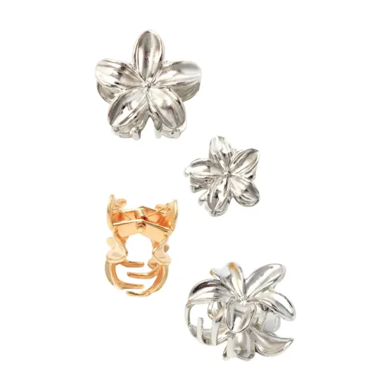 Molly And Rose Small Metal Flower Clamp Set