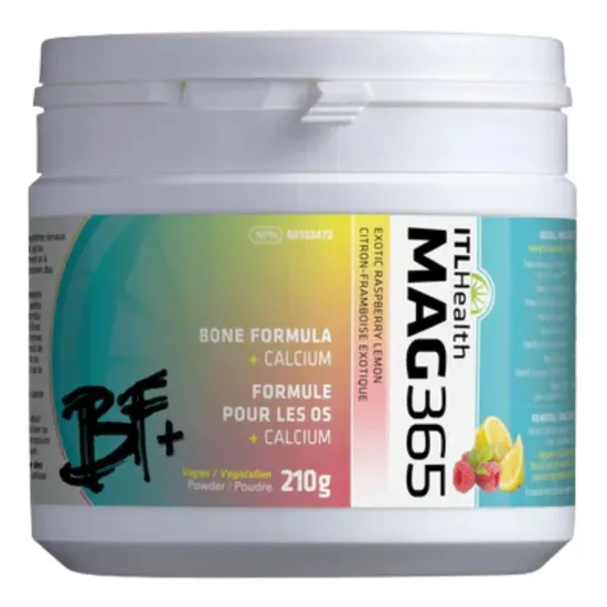 Mag365 Bone Formula + Calcium Exotic Raspberry Lemon 210g