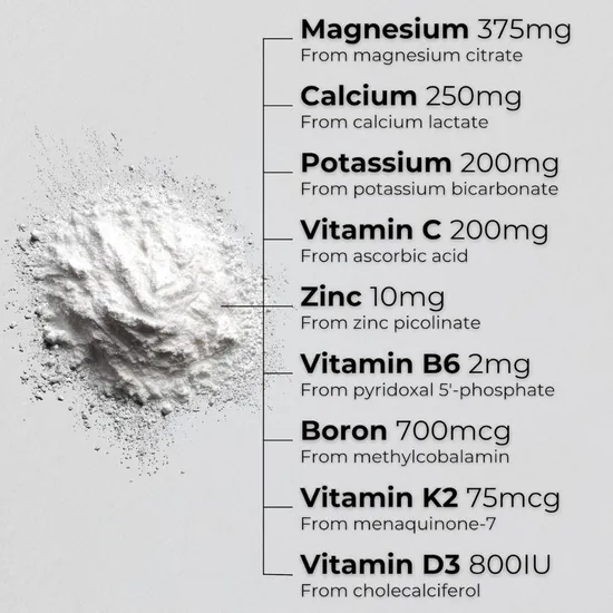 Mag365 Bone Formula + Calcium Exotic Raspberry Lemon 210g