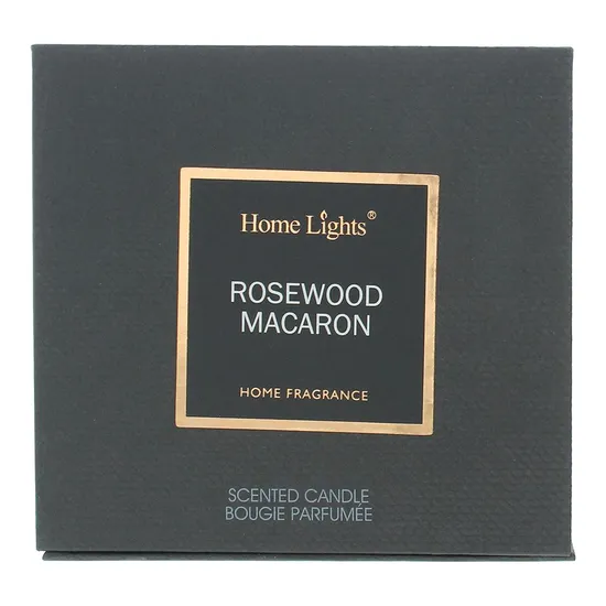 Home Lights Rosewood & Macaron Candle 215g