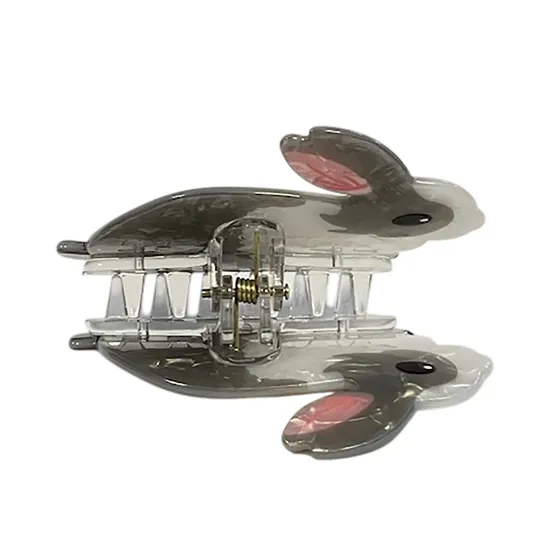 Molly And Rose Pearlescent Rabbit Shaped Hair Clamp 9502