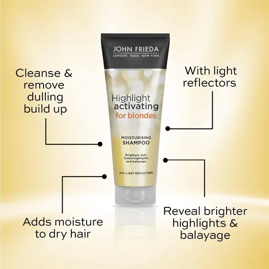 John Frieda Highlight Activating Moisturising Shampoo For Blonde 175ml