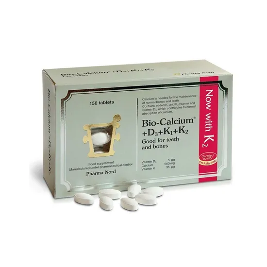 Pharmanord Pharma Nord Bio Calcium + D3 + K 500mg Tablets 60 Tablets