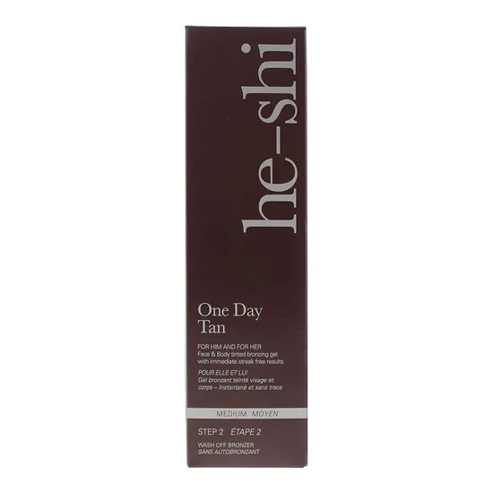 He-Shi One Day Tan Face & Body Medium Wash Off Bronzer 150ml