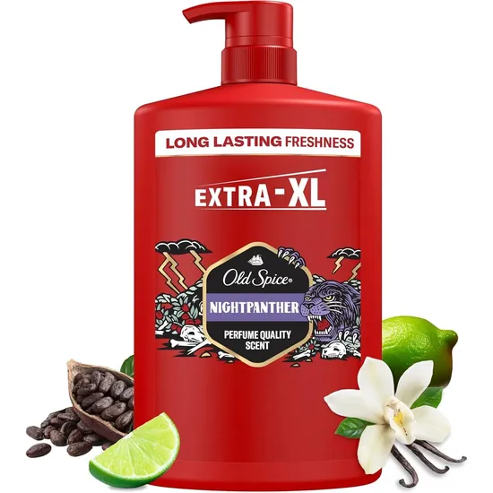 Old Spice Night Panther 3-In-1 Body Hair Face Wash 1000ml