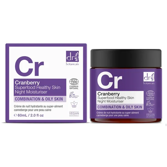 Dr Botanicals Cranberry Healthy Skin Night Moisturiser 60ml
