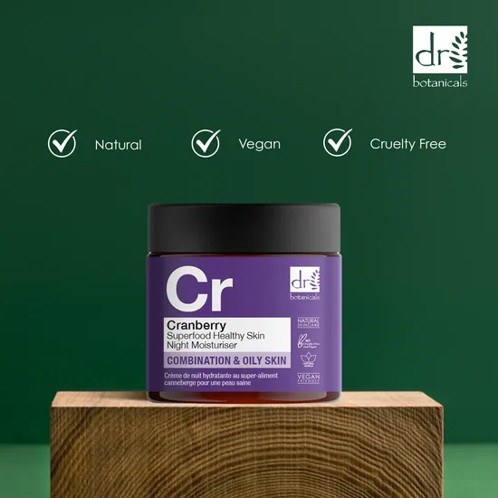 Dr Botanicals Cranberry Healthy Skin Night Moisturiser 60ml