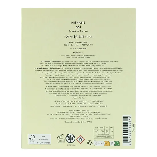 Nishane Ani Extrait De Parfum 100ml