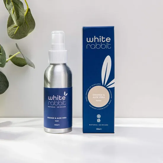 White Rabbit Skin Care Orange Blossom & Aloe Vera Reviving Skin Care Toner 100ml/Atomiser Lid