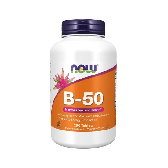 NOW Foods Vitamin B- Capsules 50 Capsules
