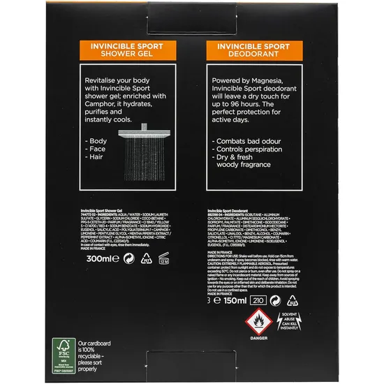 L'Oreal Paris Invincible Sport Duo Gift Set