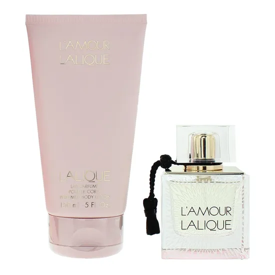 Lalique L'amour Eau De Parfum Gift Set 50ml Eau De Parfum + 150ml Body Lotion